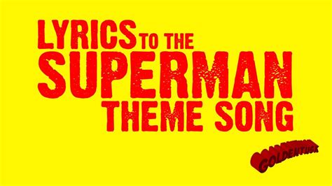 superman lyrics|words to superman song.